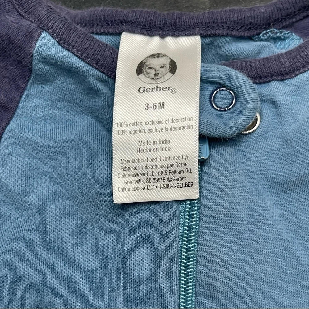 Baby Boy Bundle 3-6 months longsleeve  one piece sleepers